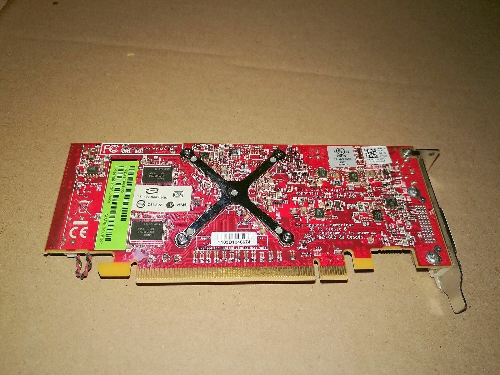 + lot of 9 ATI RADEON B403 ATI-102-B40319(B) DirectX 10.1 OpenGL 2.0 GDDR3 256MB
