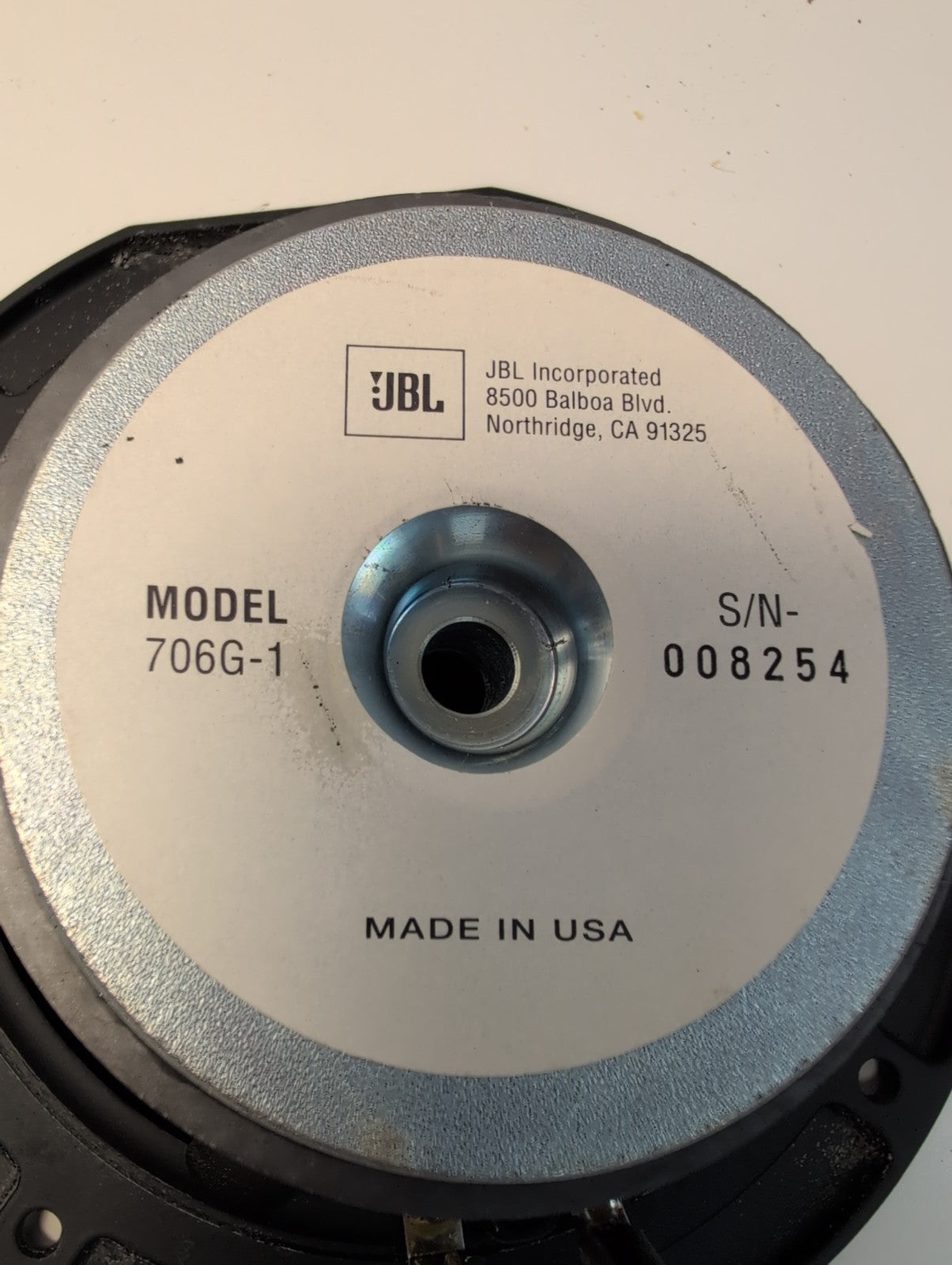 🔥 Single Vintage JBL 706G-1 6.5" Speaker Woofer  for JBL Lseries Speakers -