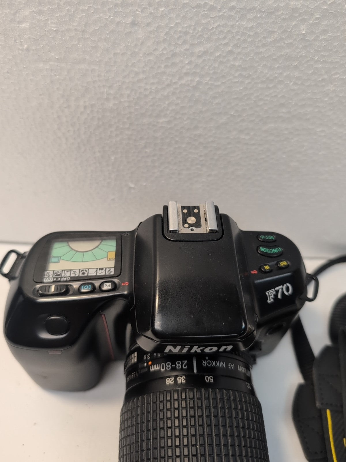Nikon F70 SLR 35mm Film Camera with Nikon AF Nikkor 28-80 mm Lens (No Battery) -