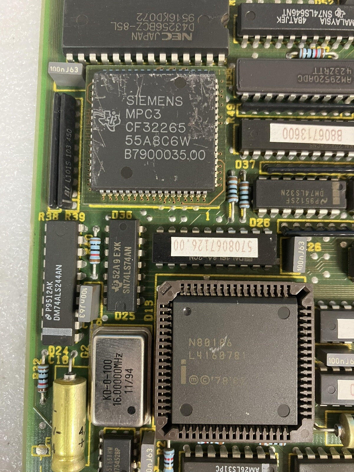 ~SIEMENS Erzeugnisstand 570 204 9304.00 Circuit Board CPU Card CF32265  *tested*