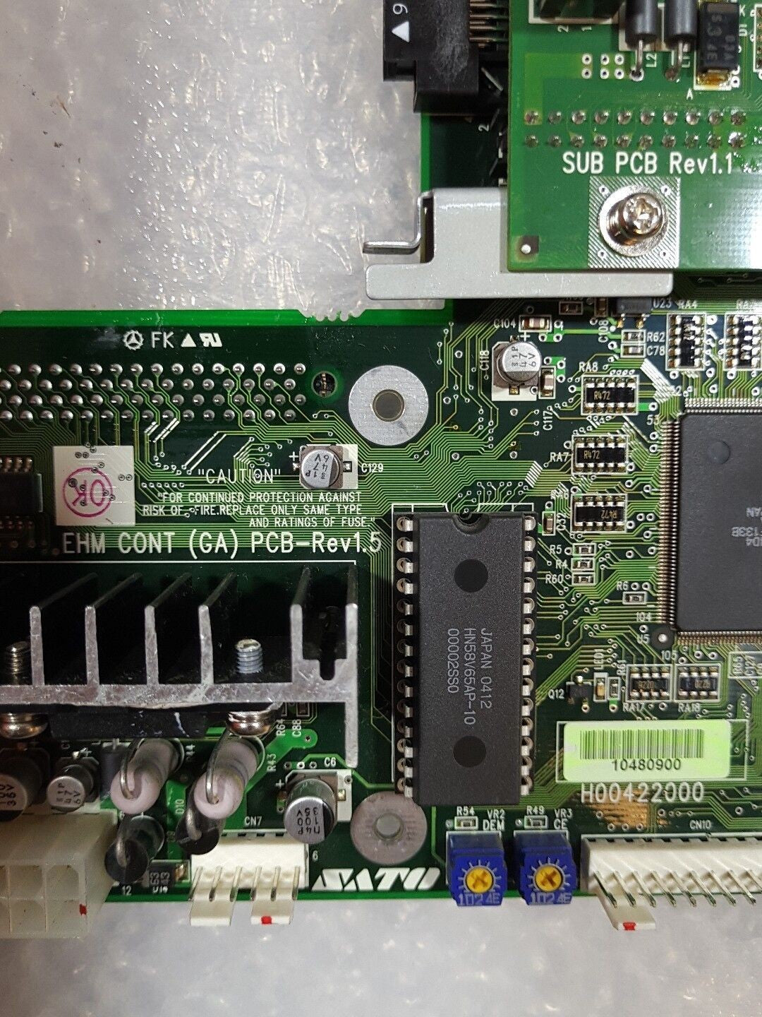 - 1x  EHM-CONT (GA)Control Board  H00422000 For SATO M-84 PRO-2  CL608e Printer