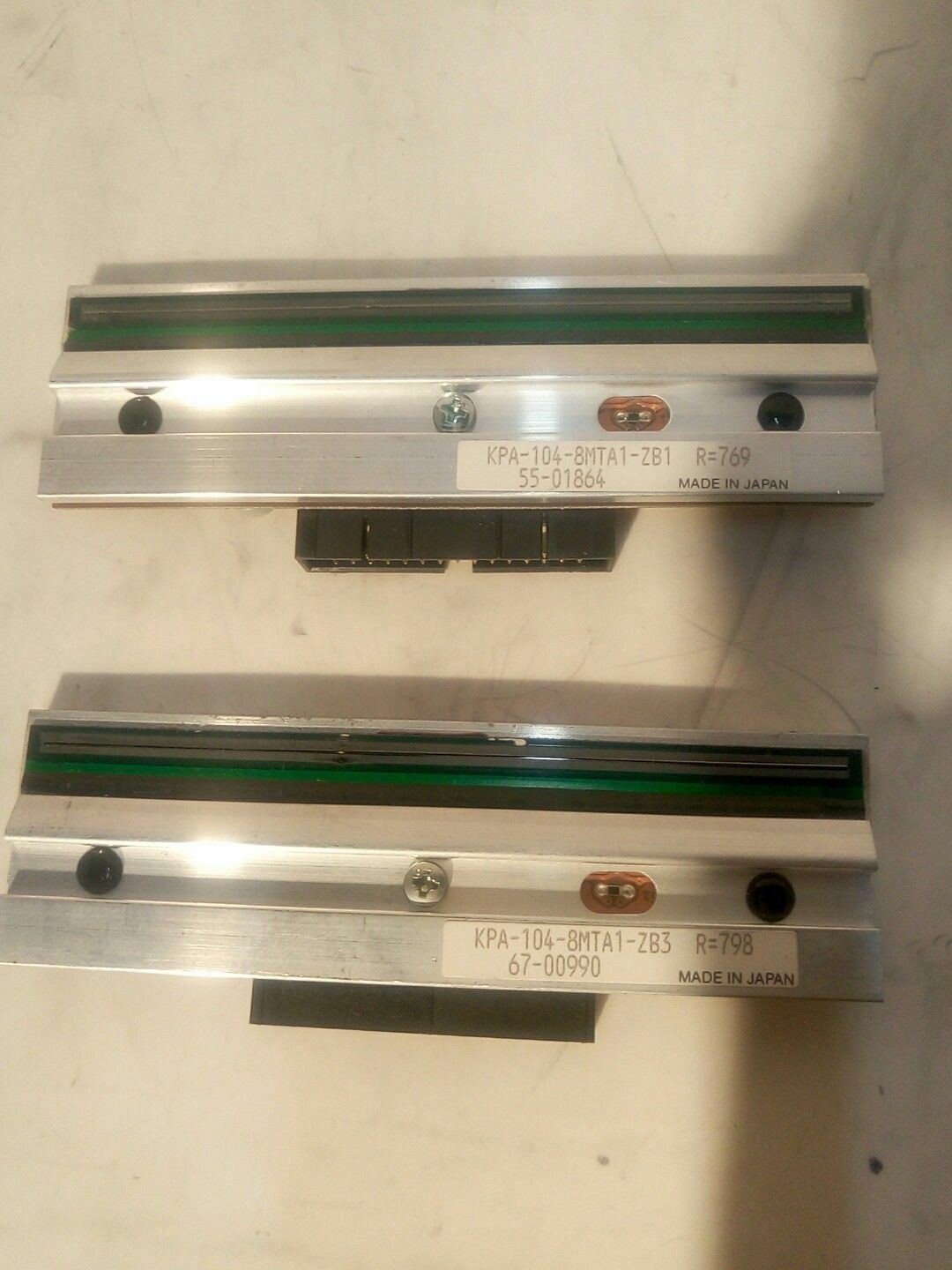 - Lot of 2 Zebra S600 label Printer Printhead KPA-104-8MTA1-ZB1/ZB3 (AS is)