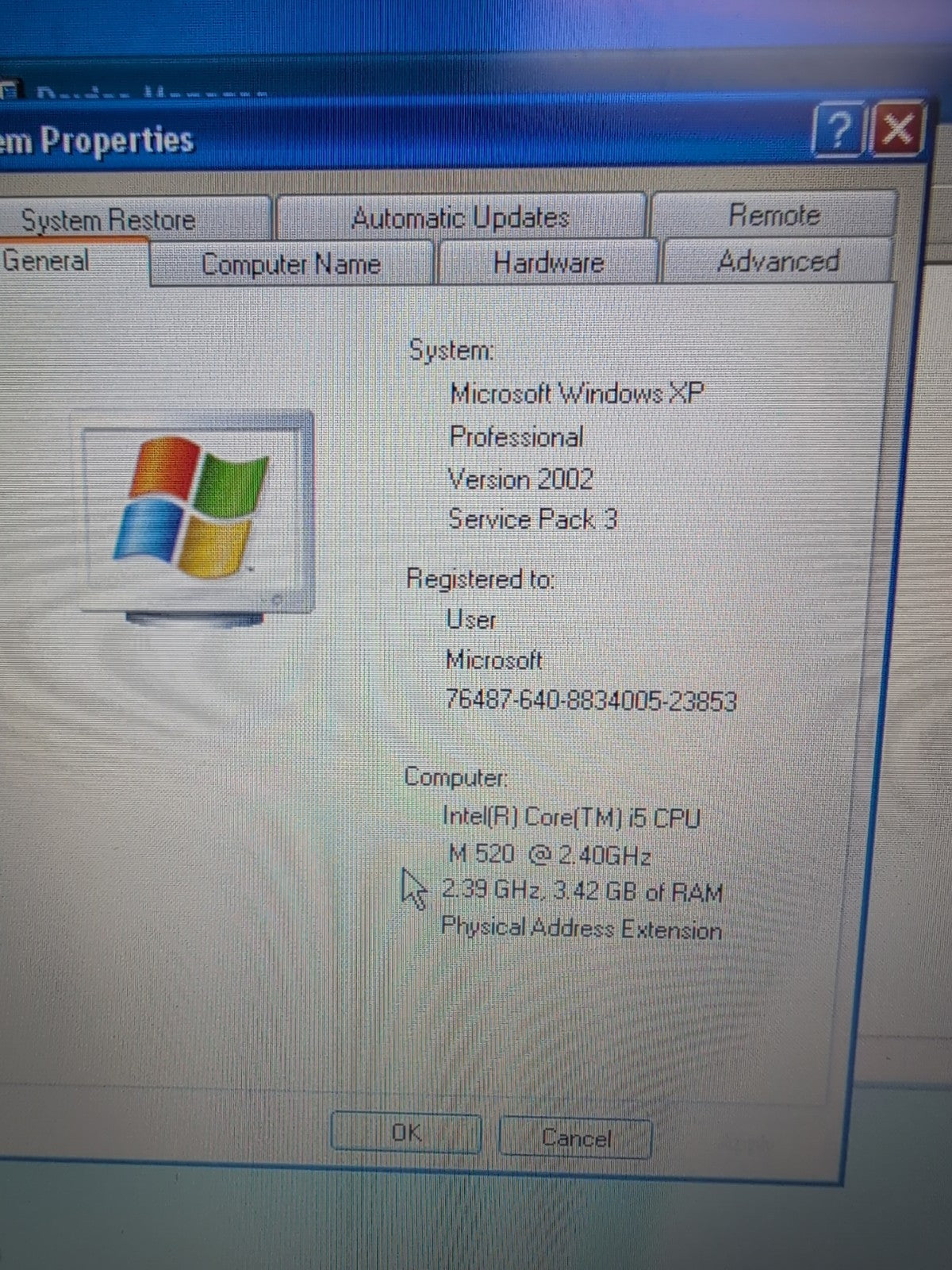 🔥(NICE) DELL LATITUDE E4310 13" LAPTOP i5-M520 CPU /4GB RAM/320GB HDD/WIN XP -