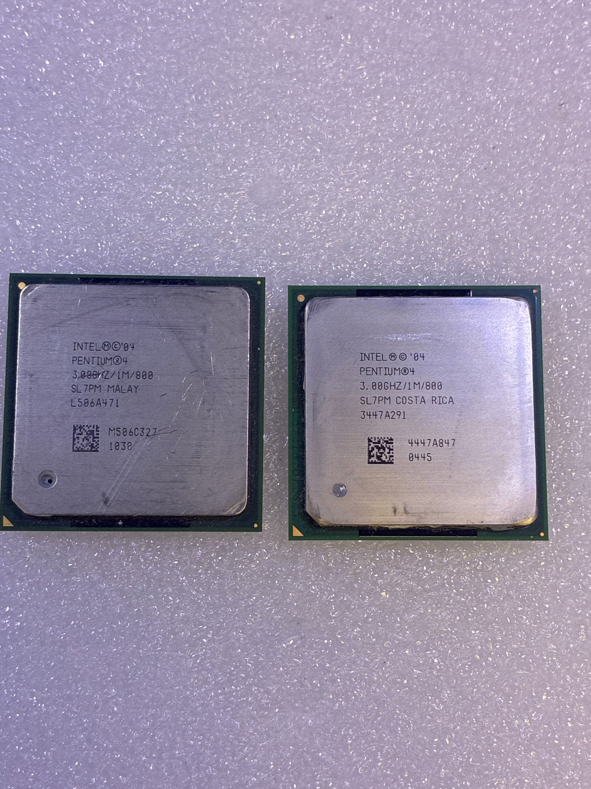 🔥 Intel Pentium 4 SL7PM 3.00GHz 1M 800 LGA 775 Desktop CPU – Lot of 2
