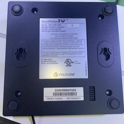 Grade A~Polycom SoundStation 2W 1.9GHz DECT 6.0 Wireless Receiver 2201-07810-001