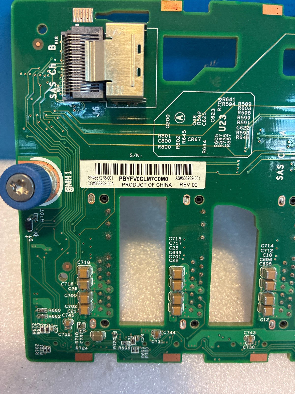 🔥 HP SAS Drive Backplane Board 638929-001 667278-001 5-Bay Dual SAS Channel
