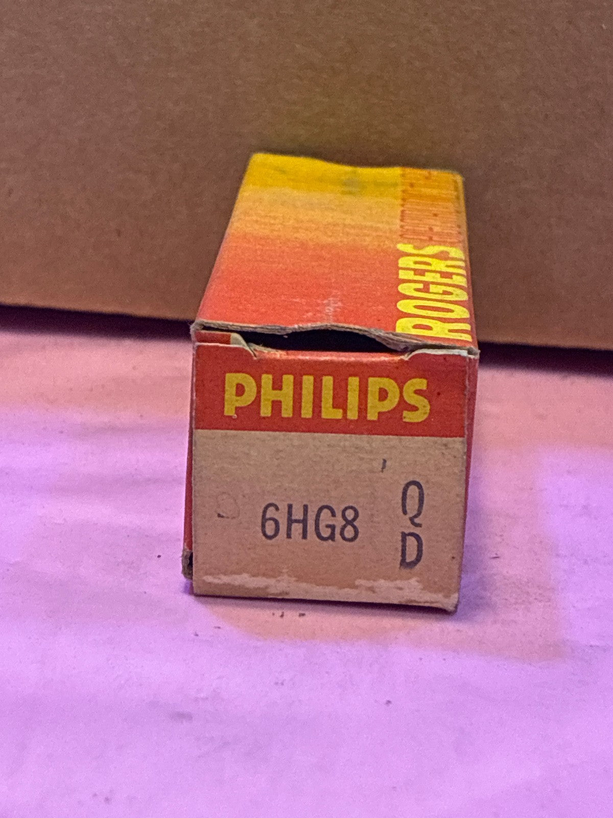 🔥 Philips 6HG8 Vacuum Tube NOS in Original Vintage Box Rogers