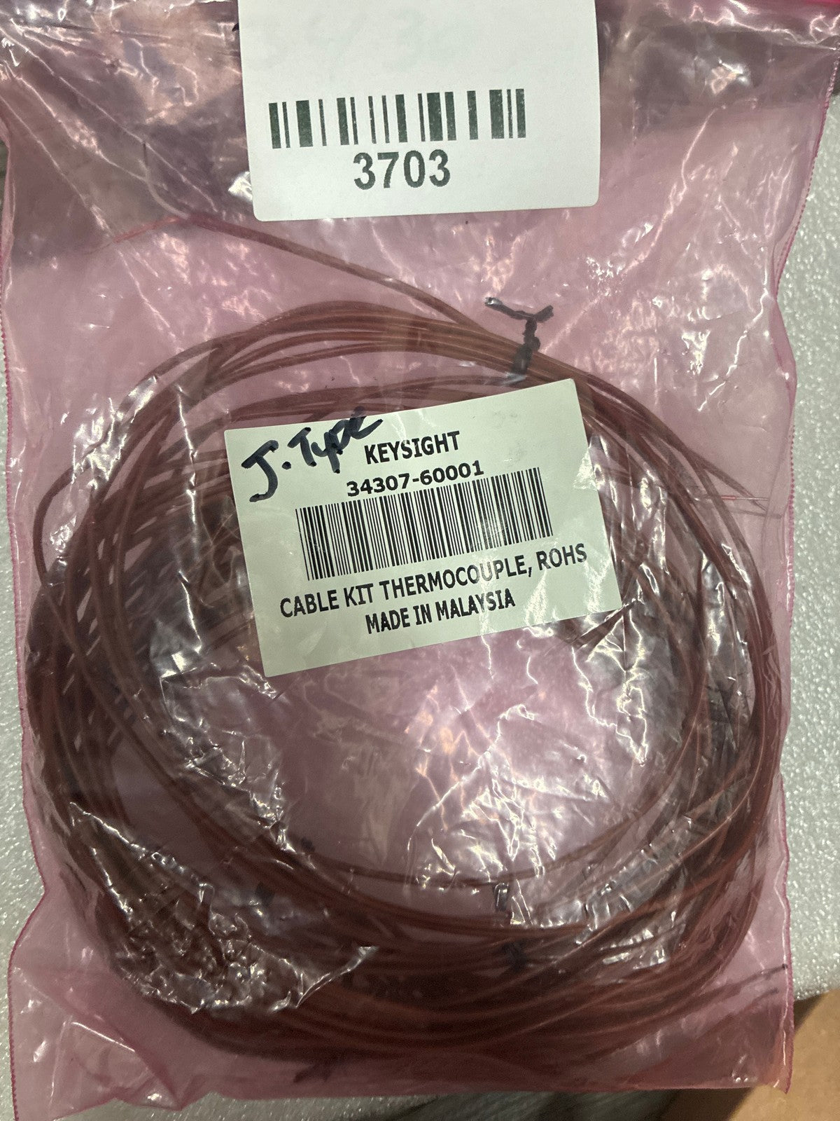 🔥 Keysight 34307-60001 J-Type Thermocouple Cable Kit - New Sealed