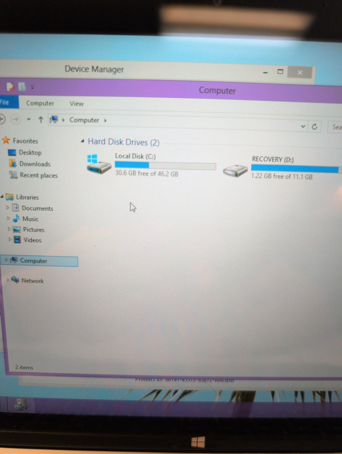 HP ENVY x2 TPN-P104 2-in-1 Tablet Laptop Intel Atom Z2760 2GB 64GB Win 8 -