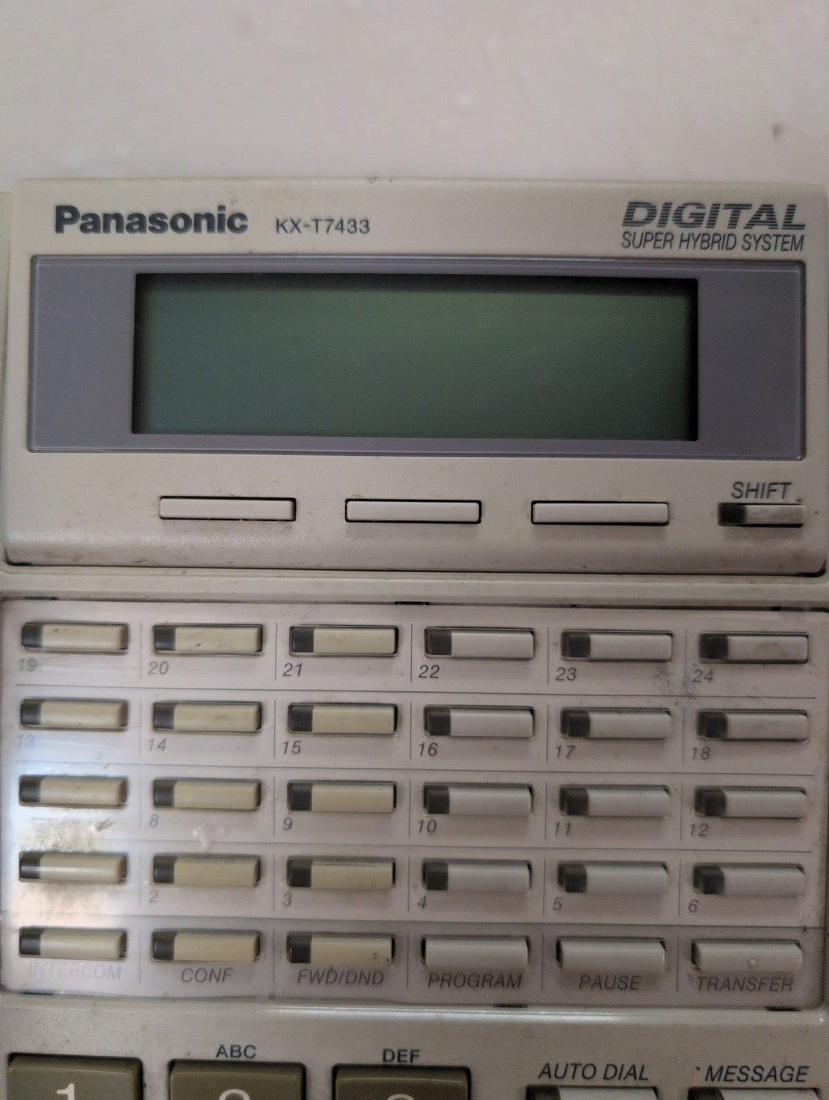 Panasonic KX-T7433C Digital Super Hybrid System Business Phone 24-Line LCD -