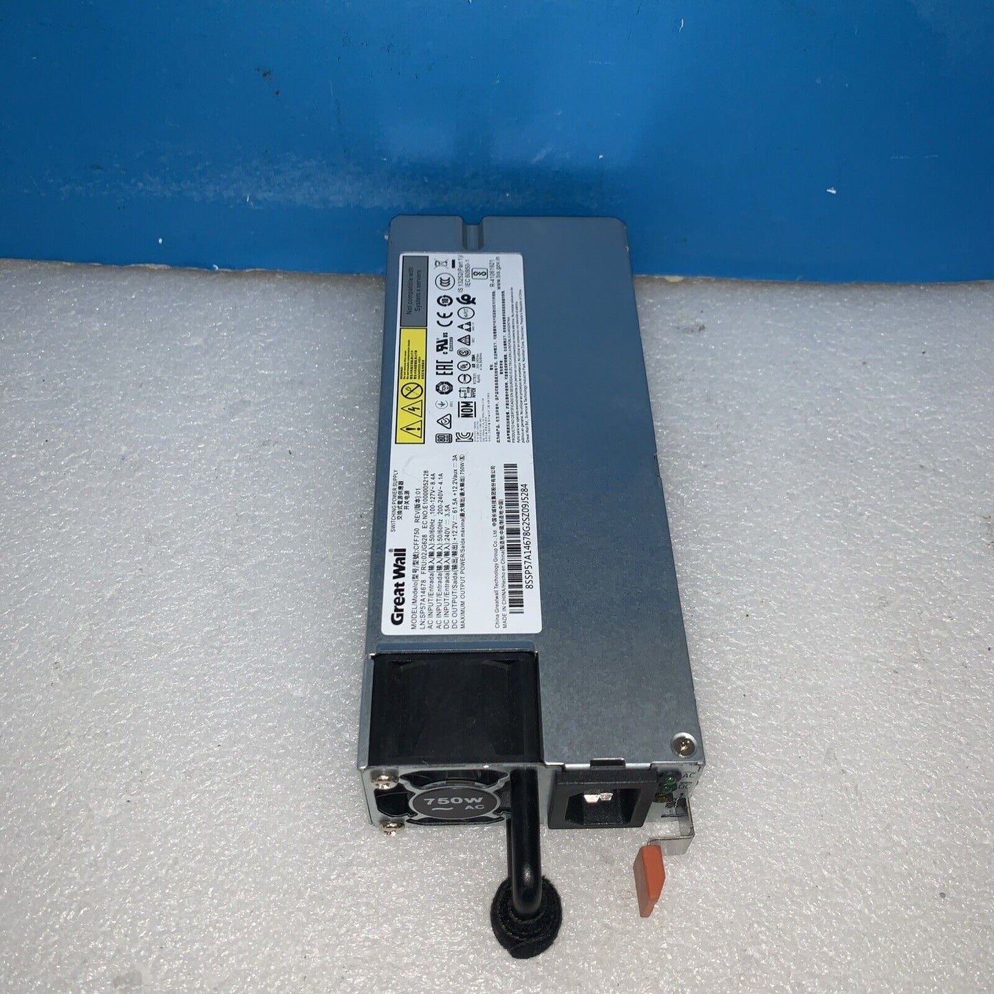 Great Wall CFF750 Lenovo 02YF638 750 Watt Server Power Supply