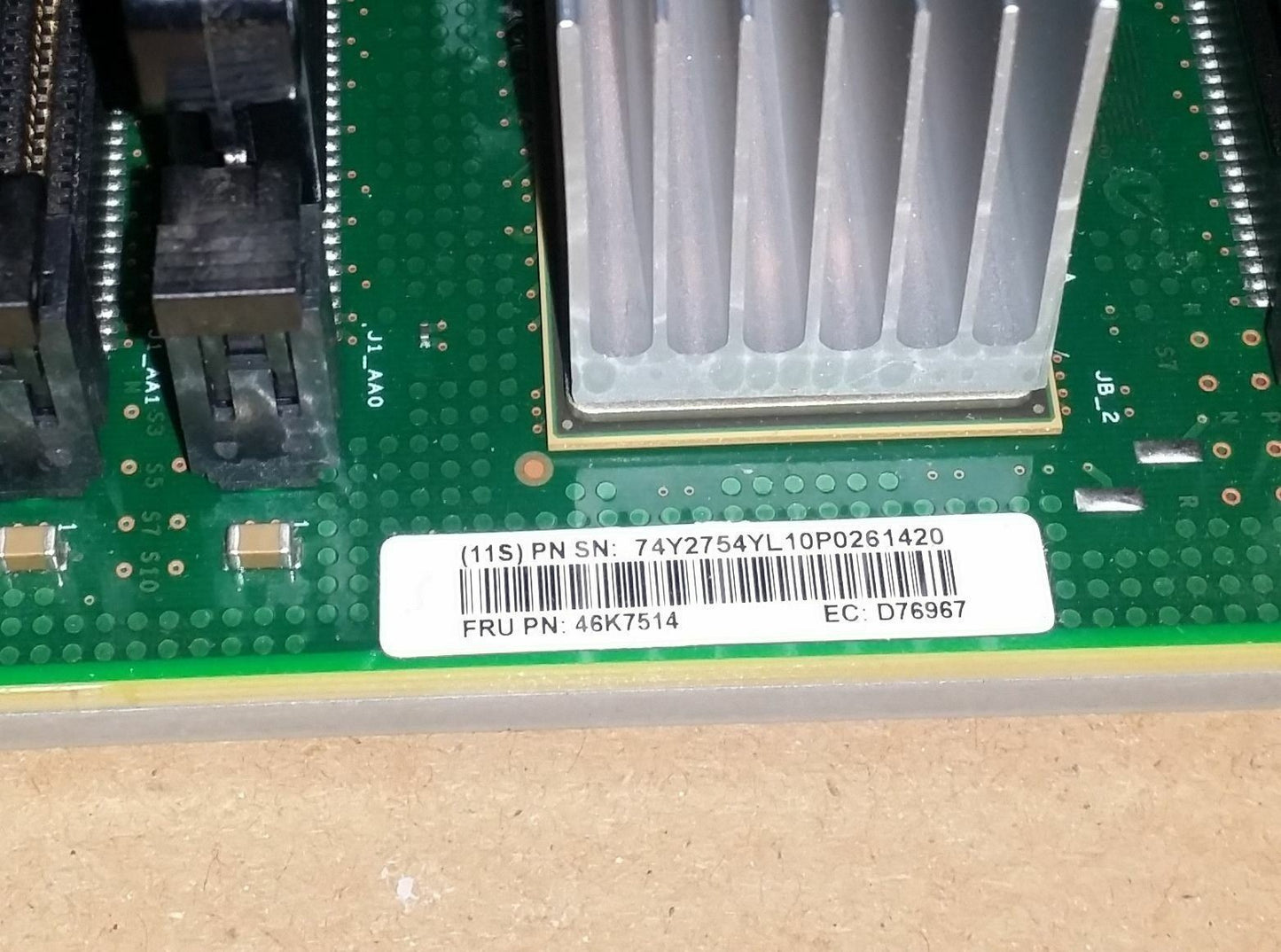 IBM 5604 74Y3424 8 Slot Memory Riser Card CCIN 51CC 74Y3278 74Y2754 46K7514 @@@