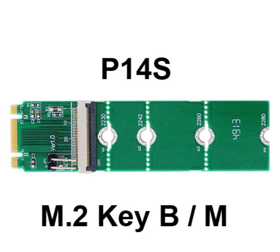 ⚡ P14S M.2 Key B/M SSD Extension Interposer Board Ver1.0 FPC Flex ⚡