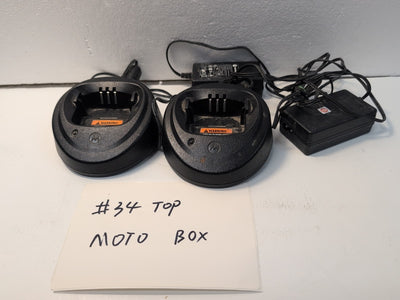🔥 2x WPLN4137 Battery Charger for MOTOROLA CP200 EP450 CP040 CP140 CP180 -