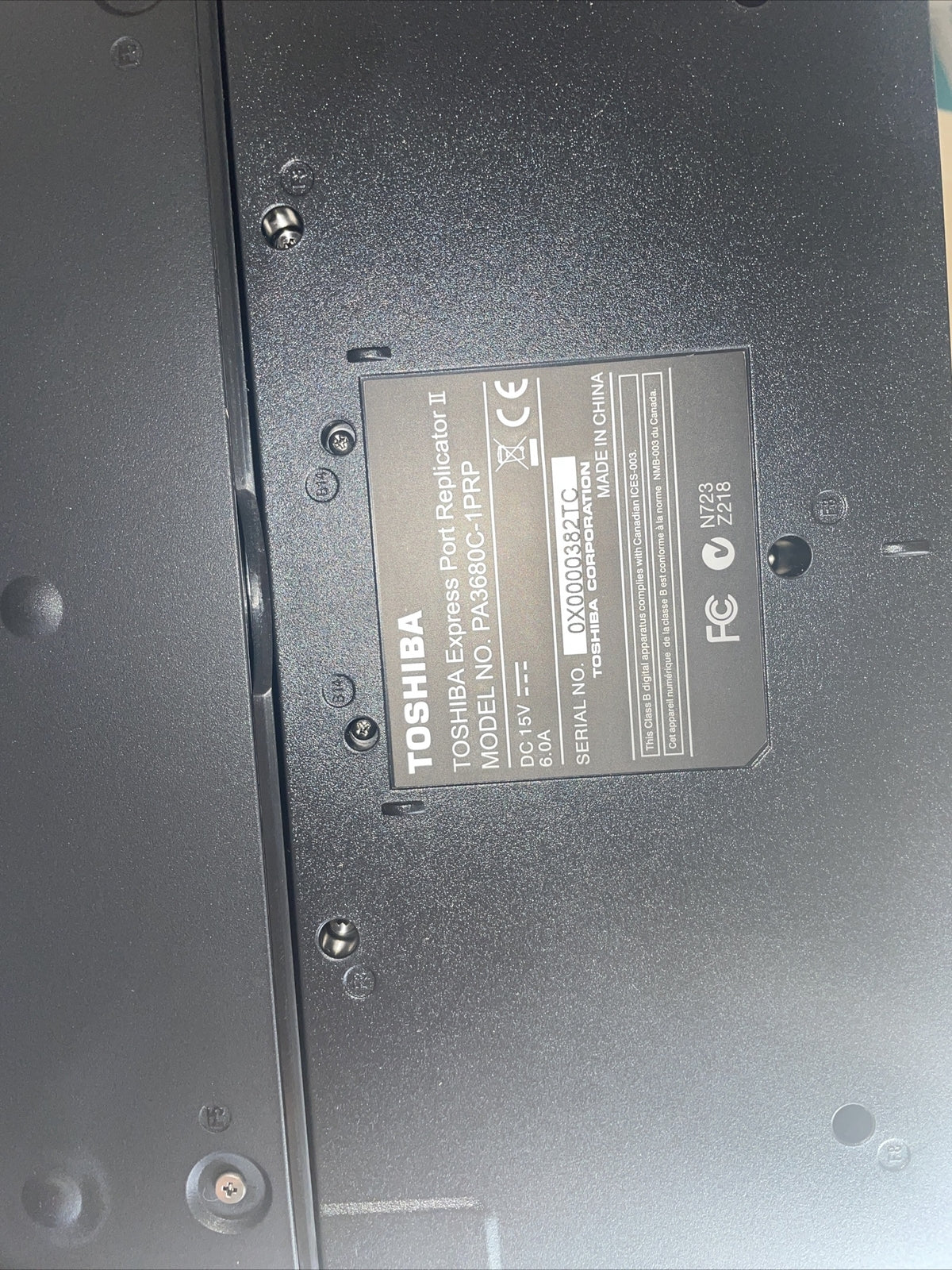 New ~ Toshiba Express Port Replicator II PA3680C-1PRP docking station