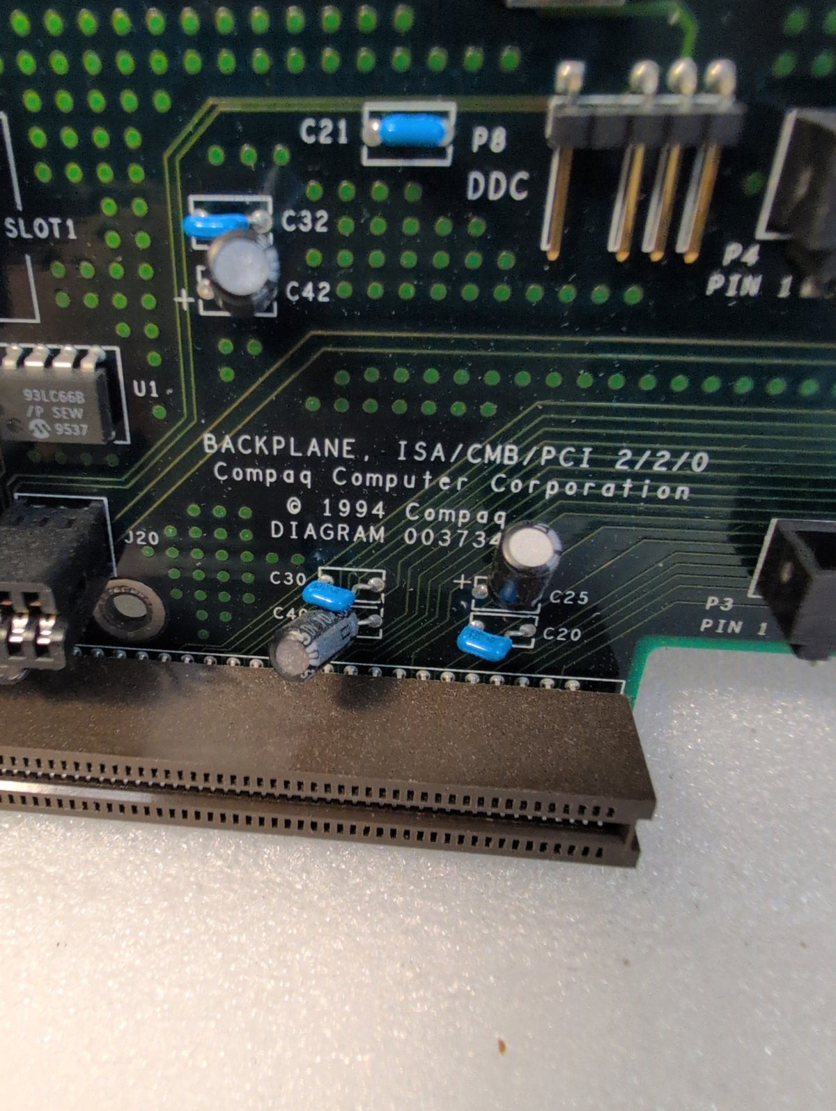 🎸 Compaq Backplane Board ISA/PCI 003733-001 REV.H for Compaq 5100 172623-001