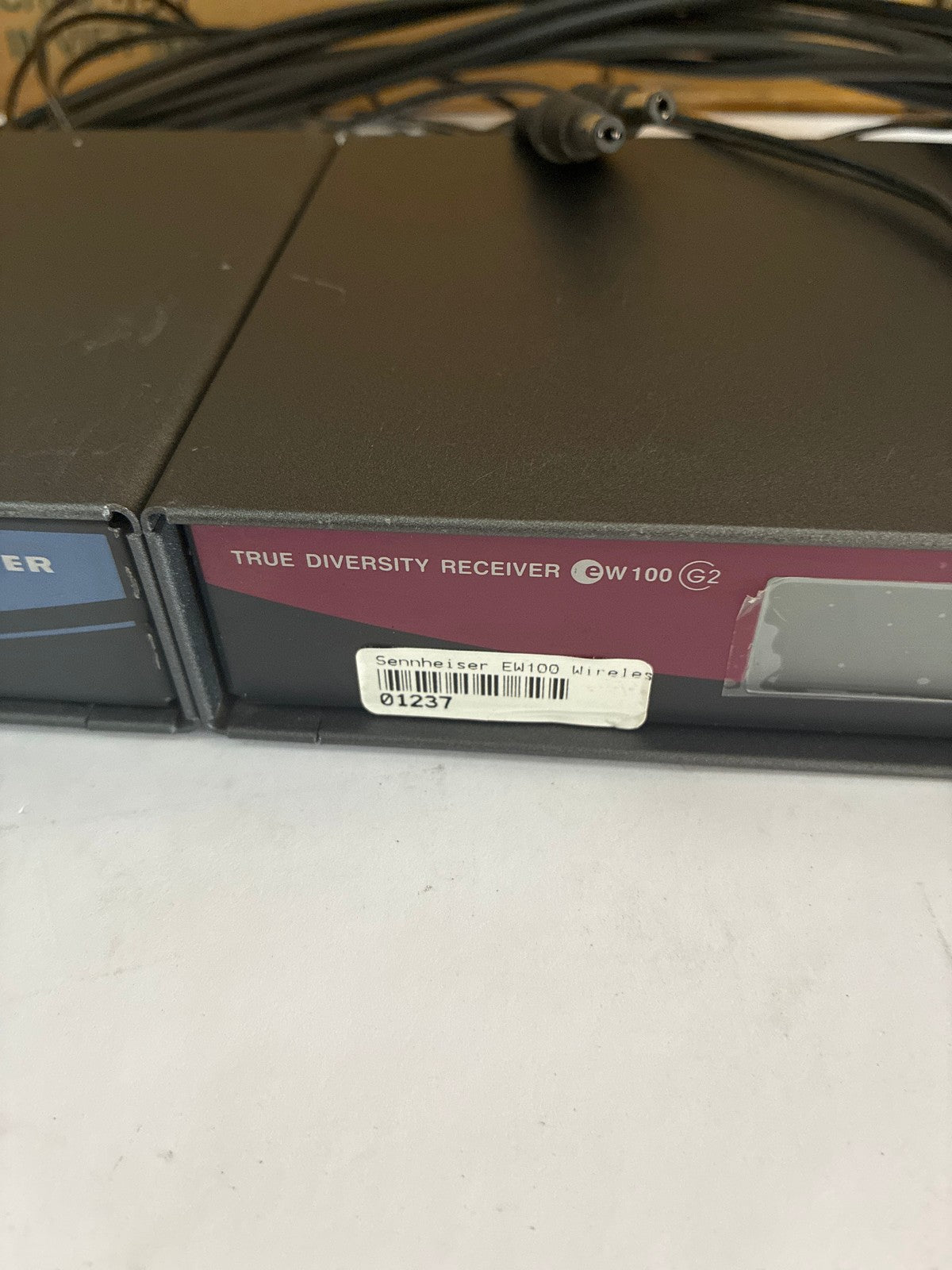 🔥 Sennheiser EW100 G2 True Diversity Receiver + ASP 2 Antenna Splitter Rack Bun
