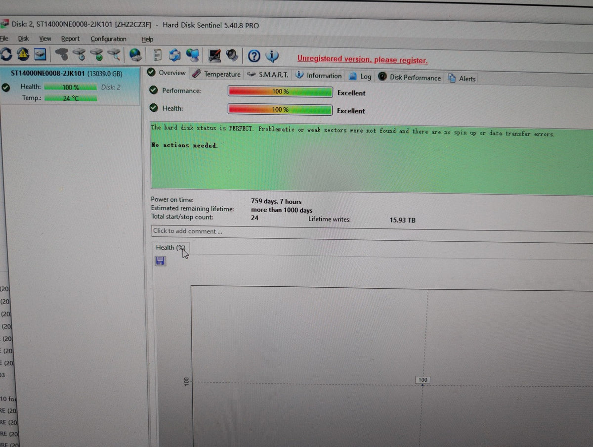 🎸 Seagate IronWolf Pro ST14000NE0008 14TB NAS Hard Drive SATA 3.5in Tested
