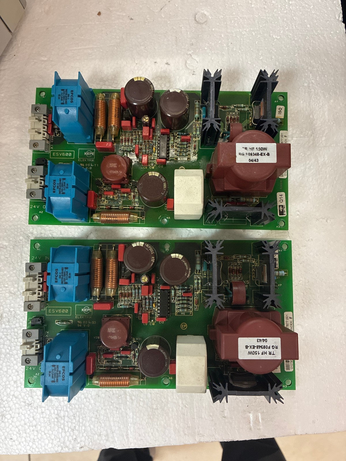 🔥 Lot of 2 ESV600 HF 150W Power Supply PCB 24V RG F09348-EX-B