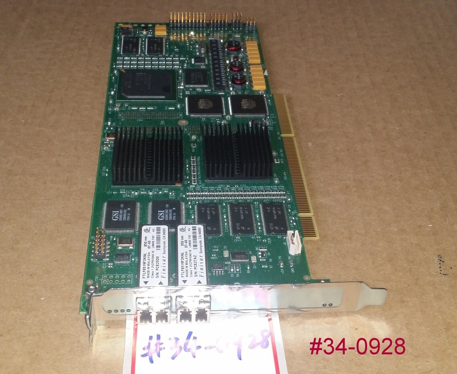 Quantum 50-85302-02 Dual Fiber Optic Board 850 nm FTLF8519F2KNL Card 