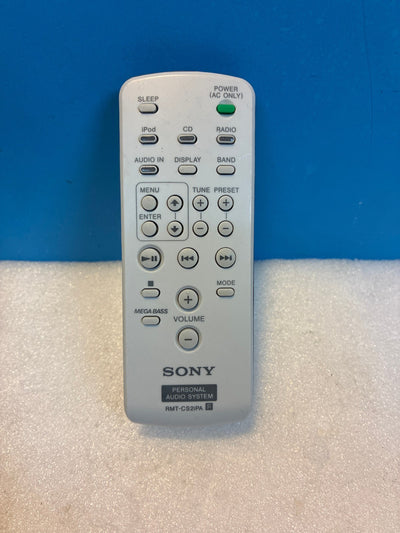 🔥 Sony RMT-CS2iPA Personal Audio System Remote Control Silver/Gray