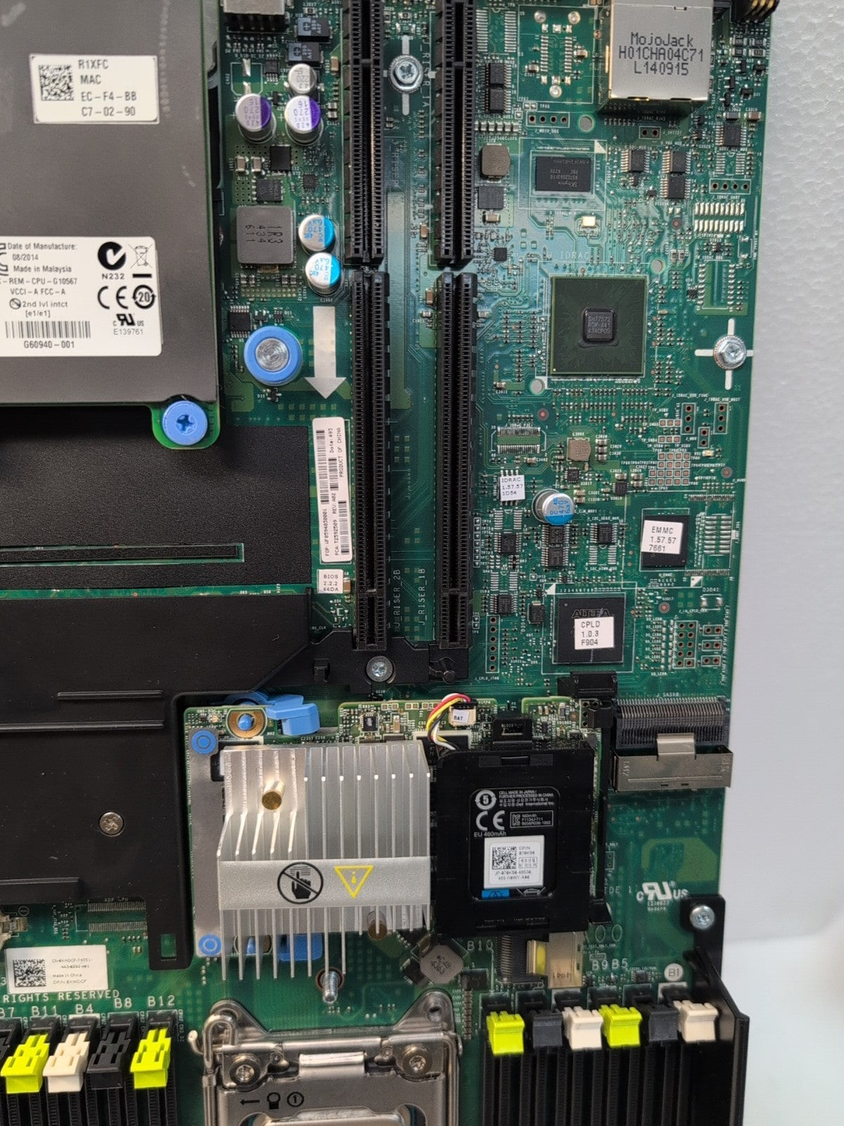 DELL 4T3JF XWDCF 46R5M PowerEdge R620 Server Motherboard With 2x E5-2680 V2 CPU-