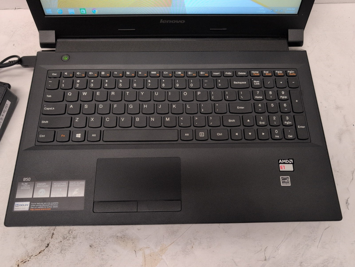 🔥 Lenovo B50-45 15.6" Laptop AMD E1-6010 CPU /4GB RAM/ 250GB HDD/Windows 8.1 -
