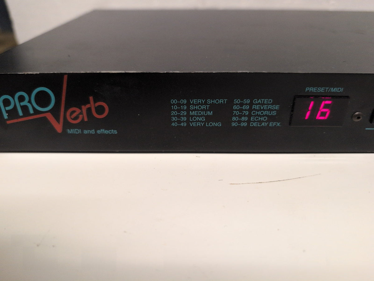 🎸 ART Pro Verb 1U Rackmount MIDI Digital Reverb & Effects Processor Black