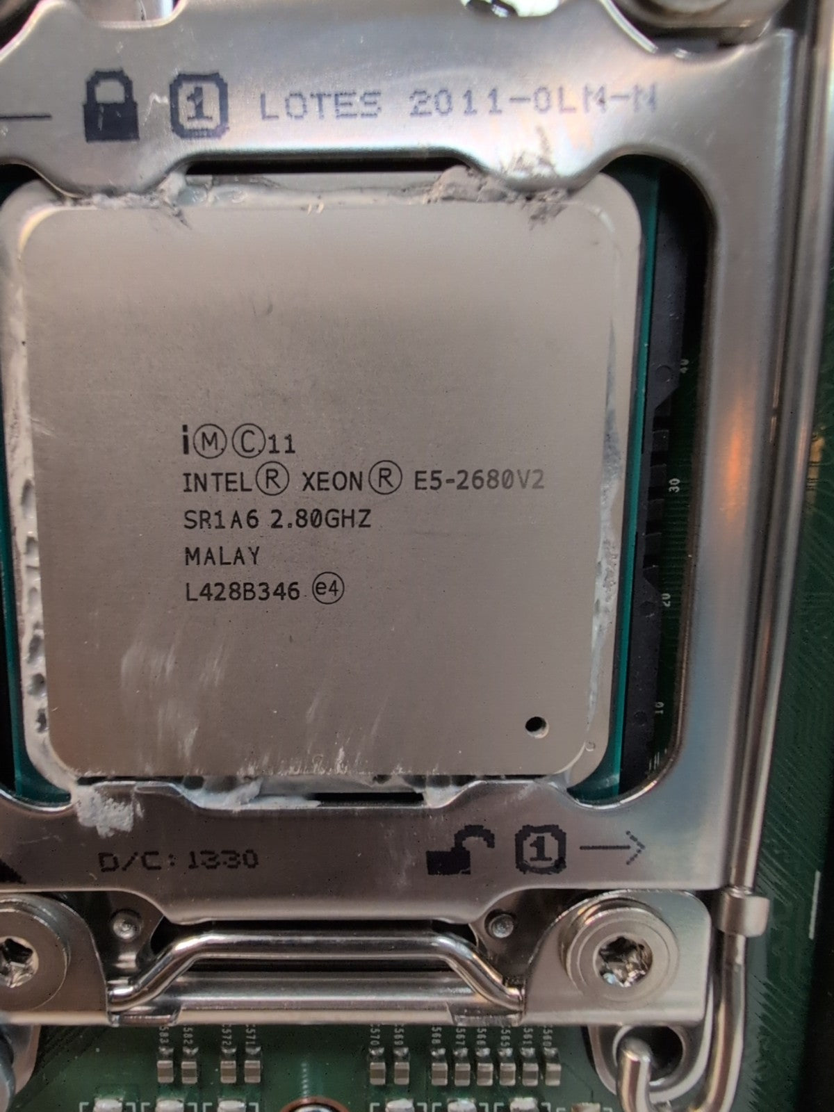  DELL 0D2D5F D2D5F PowerEdge R620 LGA2011 Ｍotherboard With 2x E5-2680 V2 -