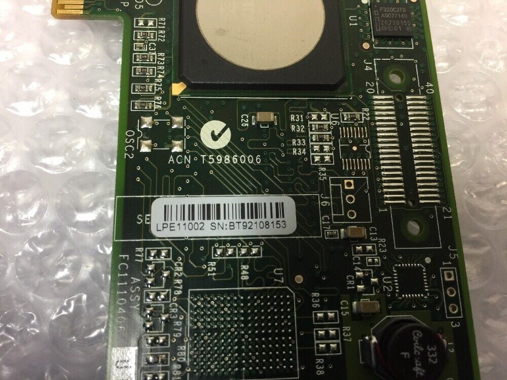 - EMULEX LightPulse LPE11002 4Gb Fibre Channel PCI-e Dual Channel HBA Card