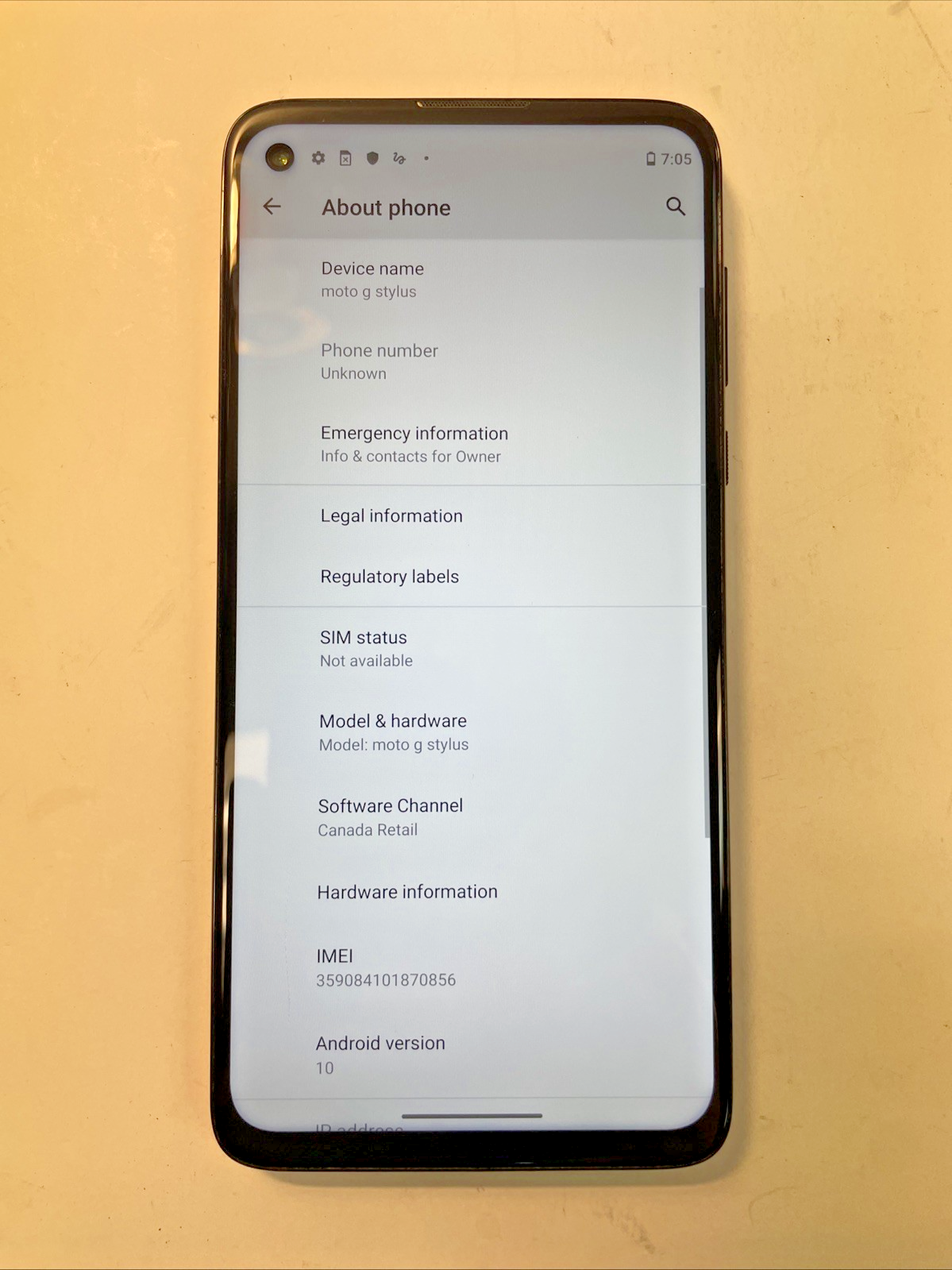Motorola Moto G Stylus  128GB  with little Scratch(Unlocked)   Tested  +