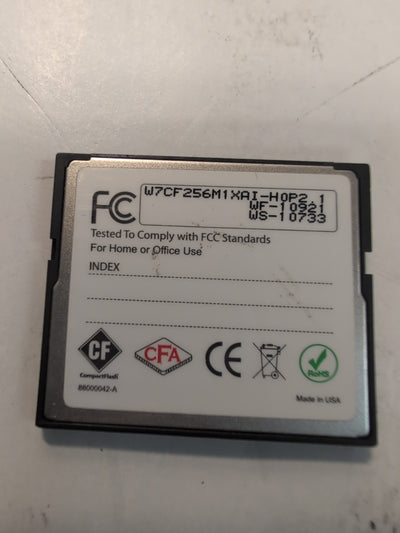 🔥 WINTEC COMPACT FLASH 256MB  ITEMP CF CARD W7CF256M1XAI Tested -
