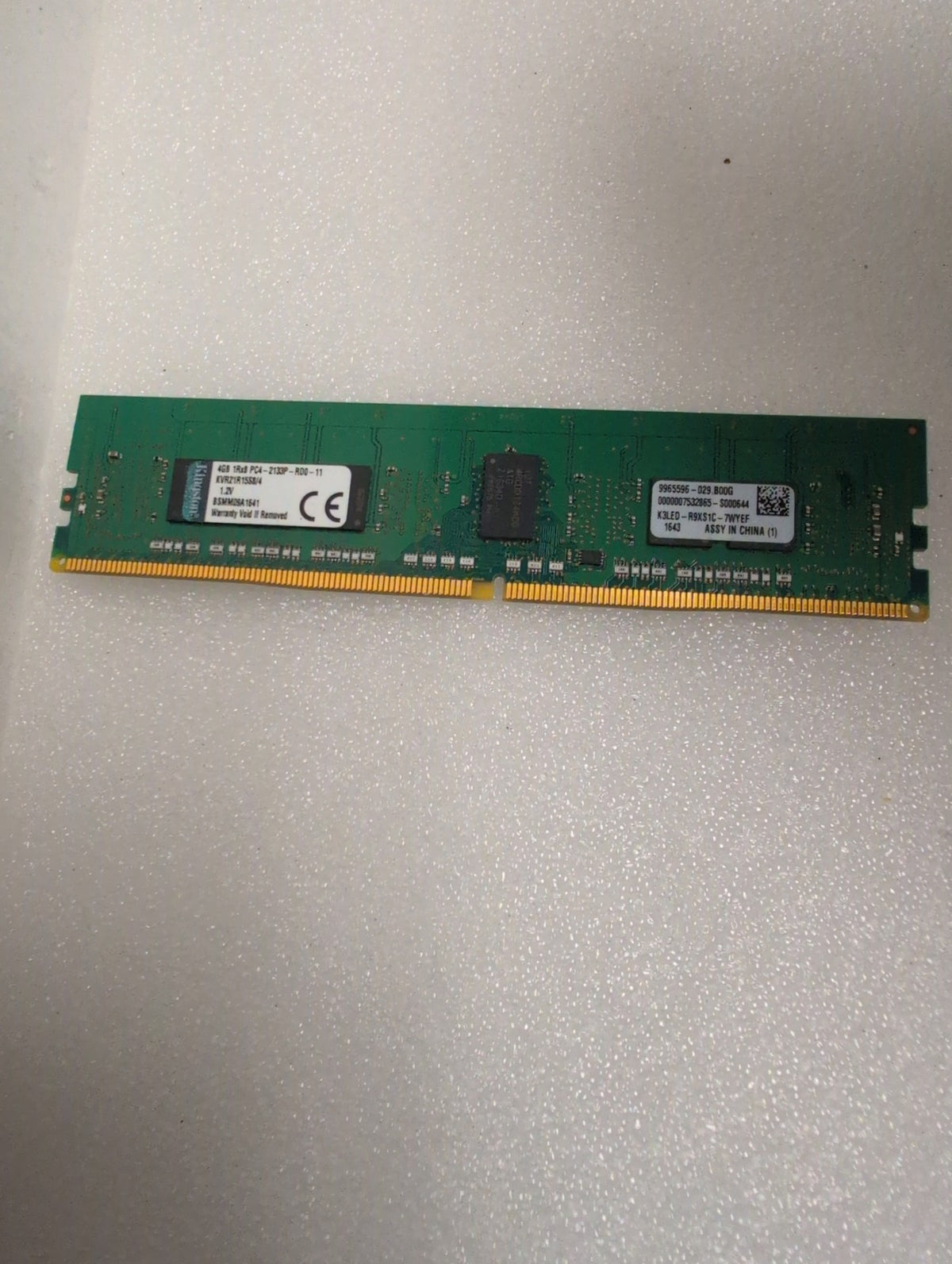 🎸 Kingston 4GB DDR4 RDIMM Server Memory KVR21R15S8/4 PC4-2133P-RD0-11 1Rx8