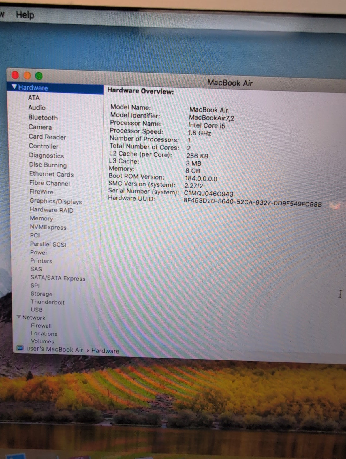 🎸 Apple MacBook Air 13-inch Early 2015 A1466 i5 1.6GHz 8GB 128GB SSD (No AC)