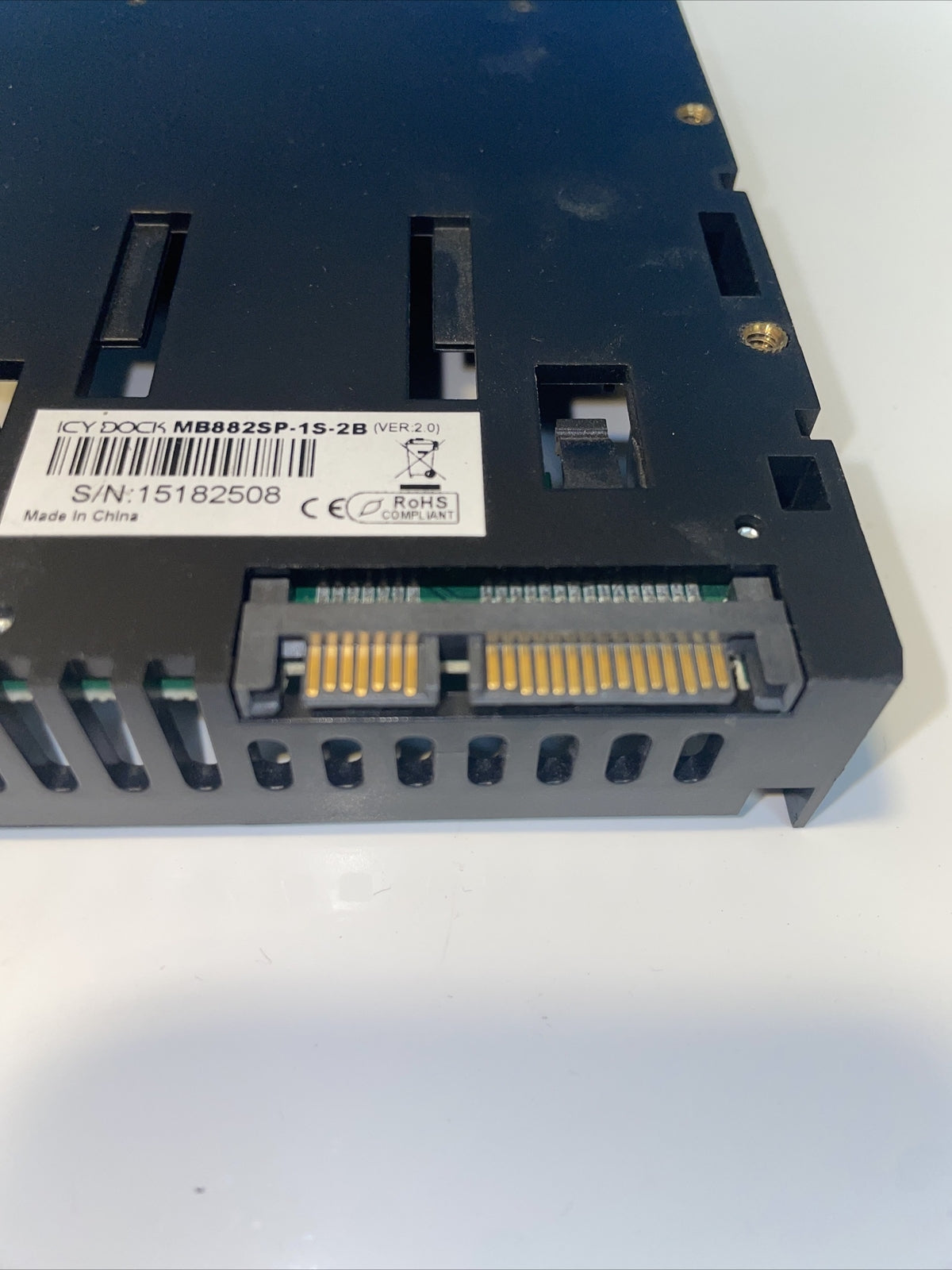 Lot of 3  ICY OCK  2.5" SAS SATA to 3.5" SATA  hard drive caddy