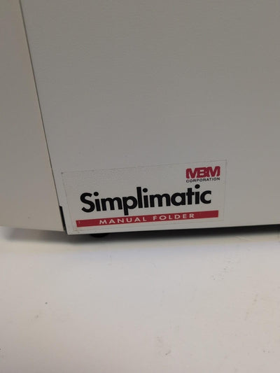 MBM 0618 Simplimatic Folding Machine MANUAL Folder ( NO AC ADAPTER ) -