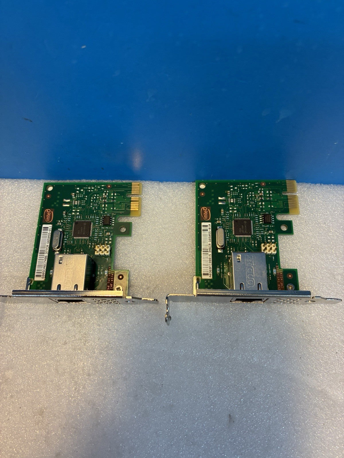 🔥 (2x) Intel PCIe Gigabit NIC HP 697356-001 RJ45 LAN Card Low Profile