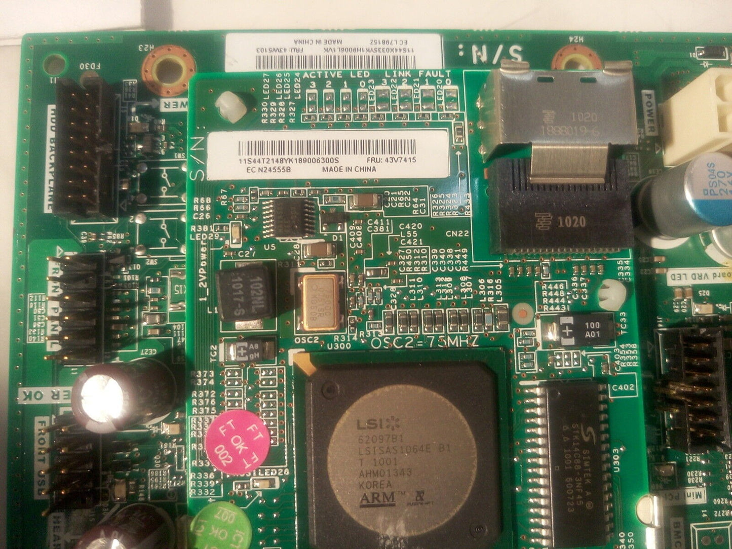 - 1x IBM  X3250 M2 Socket LGA775 Server Motherboard 43W5103 (WITH ONE 43V7415 )