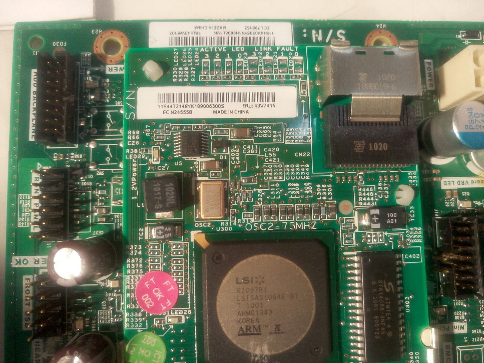 - 1x IBM  X3250 M2 Socket LGA775 Server Motherboard 43W5103 (WITH ONE 43V7415 )