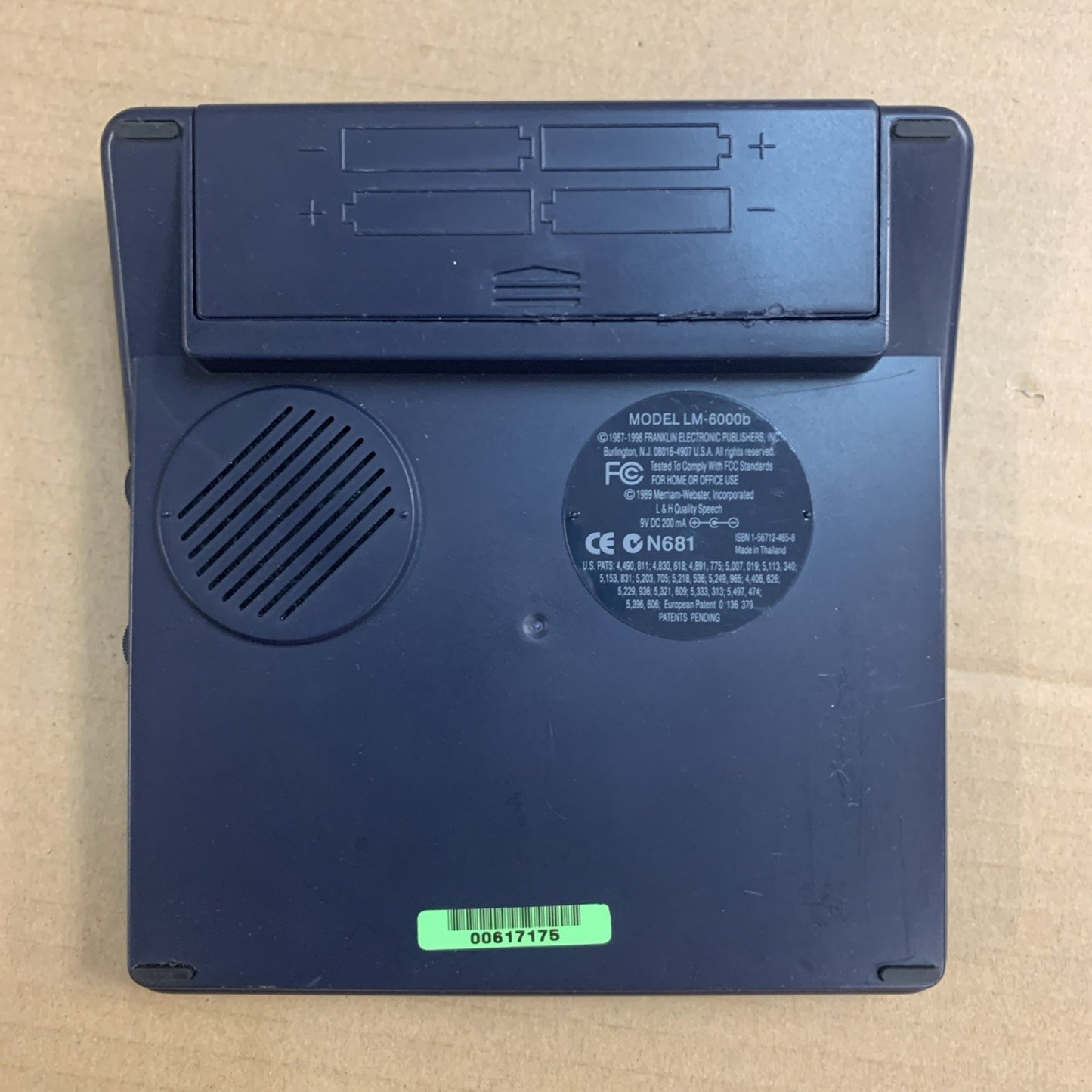 Franklin LM-6000B The Speaking Language Master Vintage Tested Working