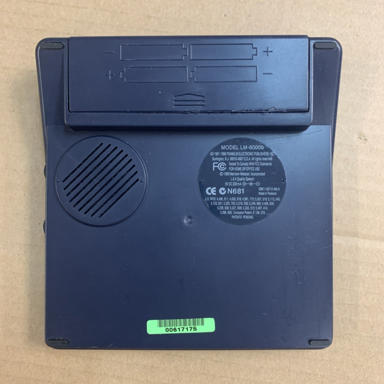 Franklin LM-6000B The Speaking Language Master Vintage Tested Working