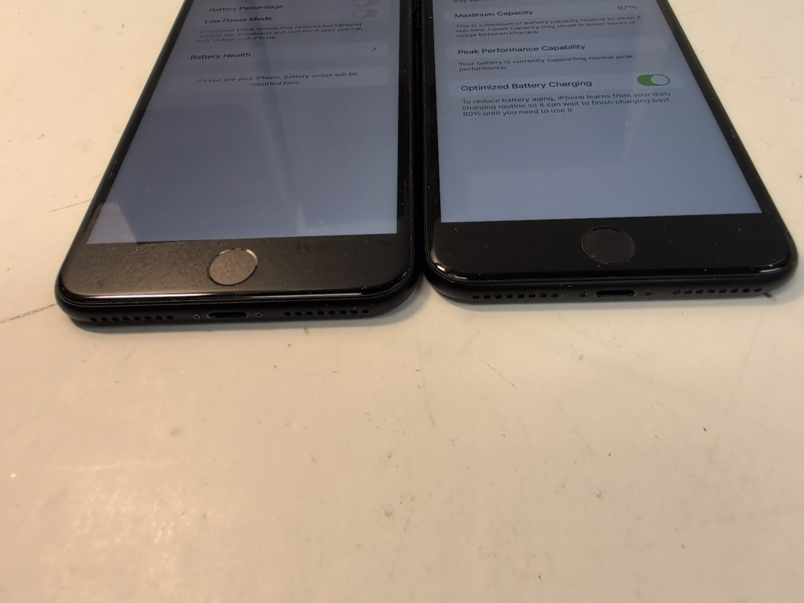 🔥 (NICE) 2x Apple iPhone 7 Plus A1784 128GB  BLACK + BOX Battery 83% Unlocked -