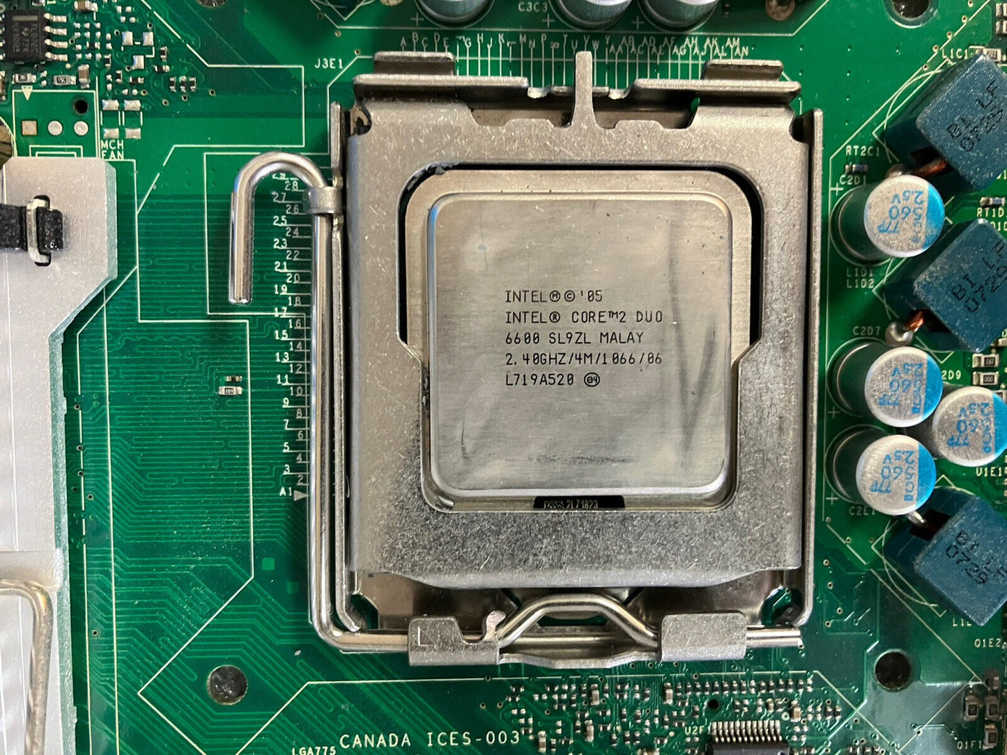 ~Intel S975XBX2 ATX Workstation Motherboard LGA 775 DDR2 W/ C2D 6600 + I/O Plate