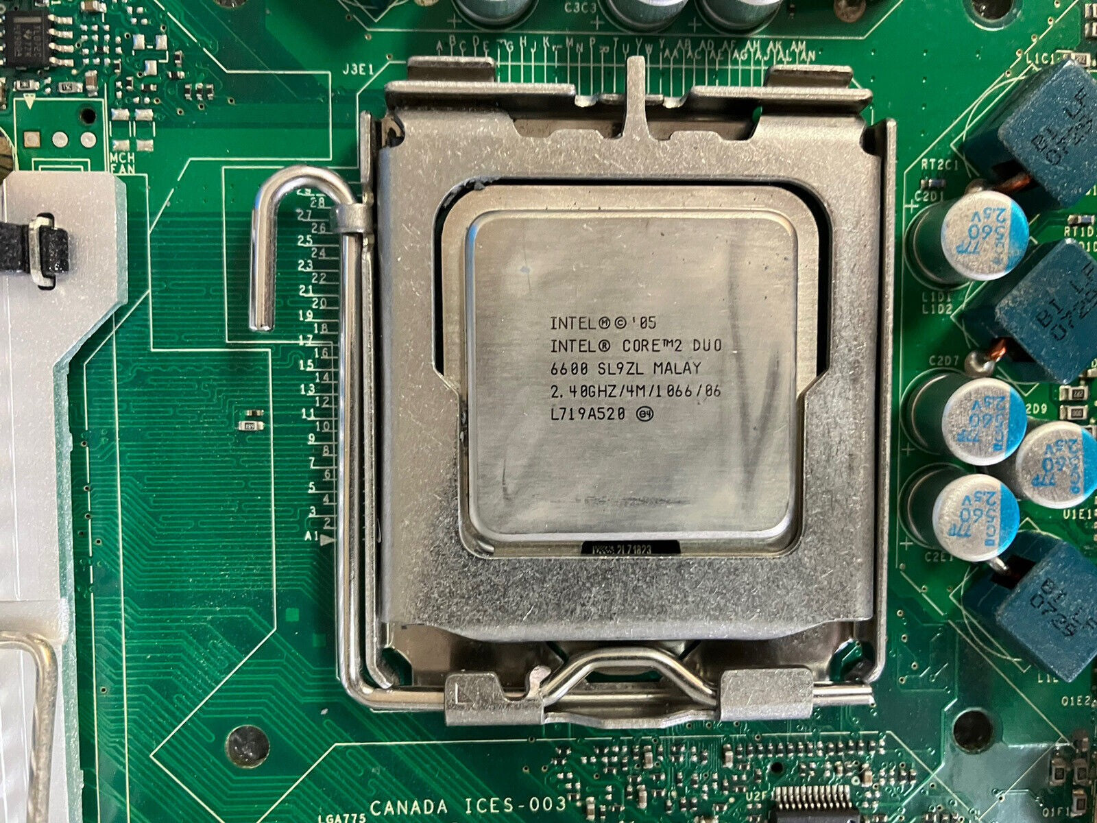 ~Intel S975XBX2 ATX Workstation Motherboard LGA 775 DDR2 W/ C2D 6600 + I/O Plate