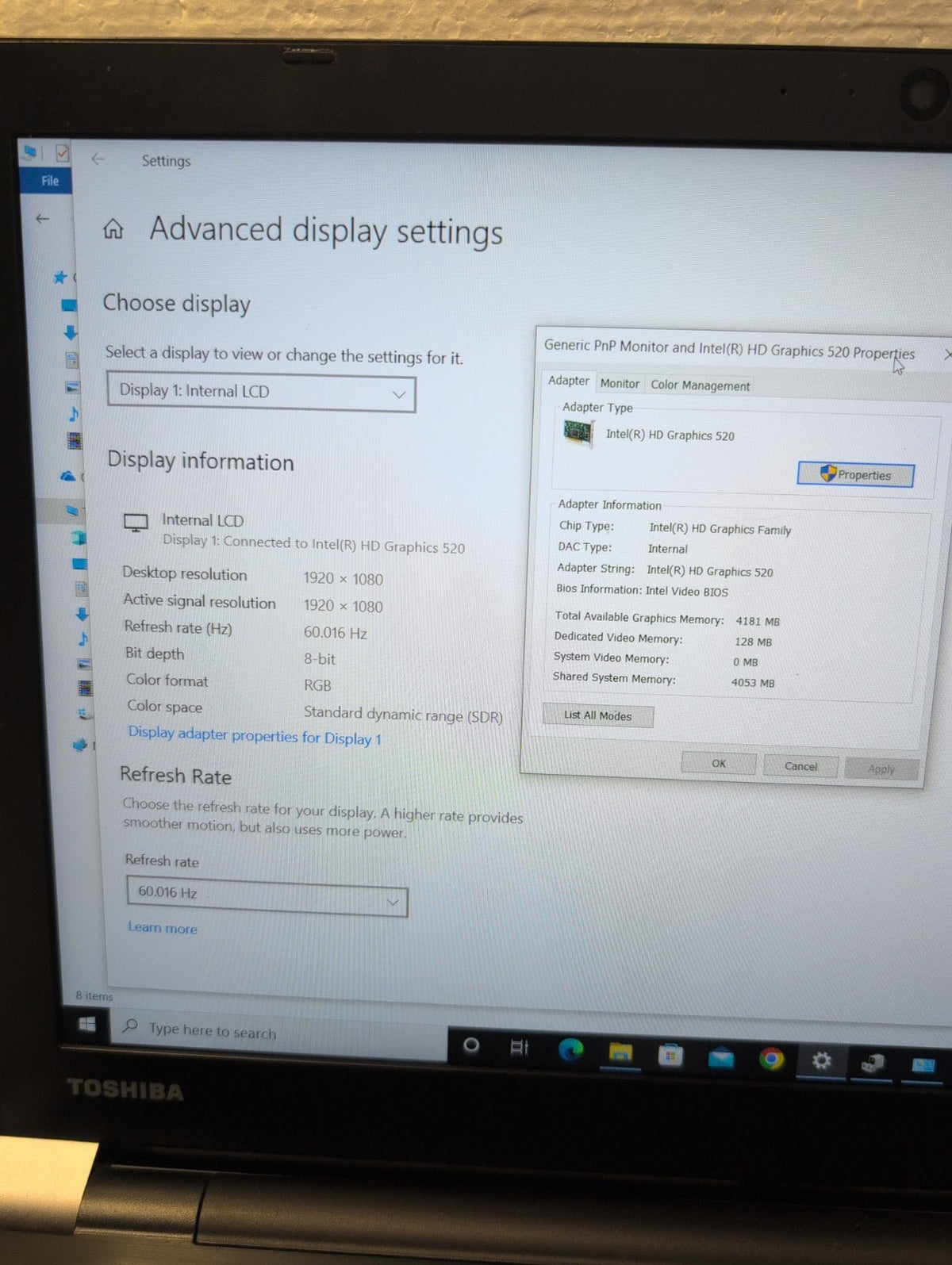 🎸 Toshiba Tecra A50-C 15.6" Laptop i7-6600U /8GB RAM /500GB HDD/Windows10 Pro