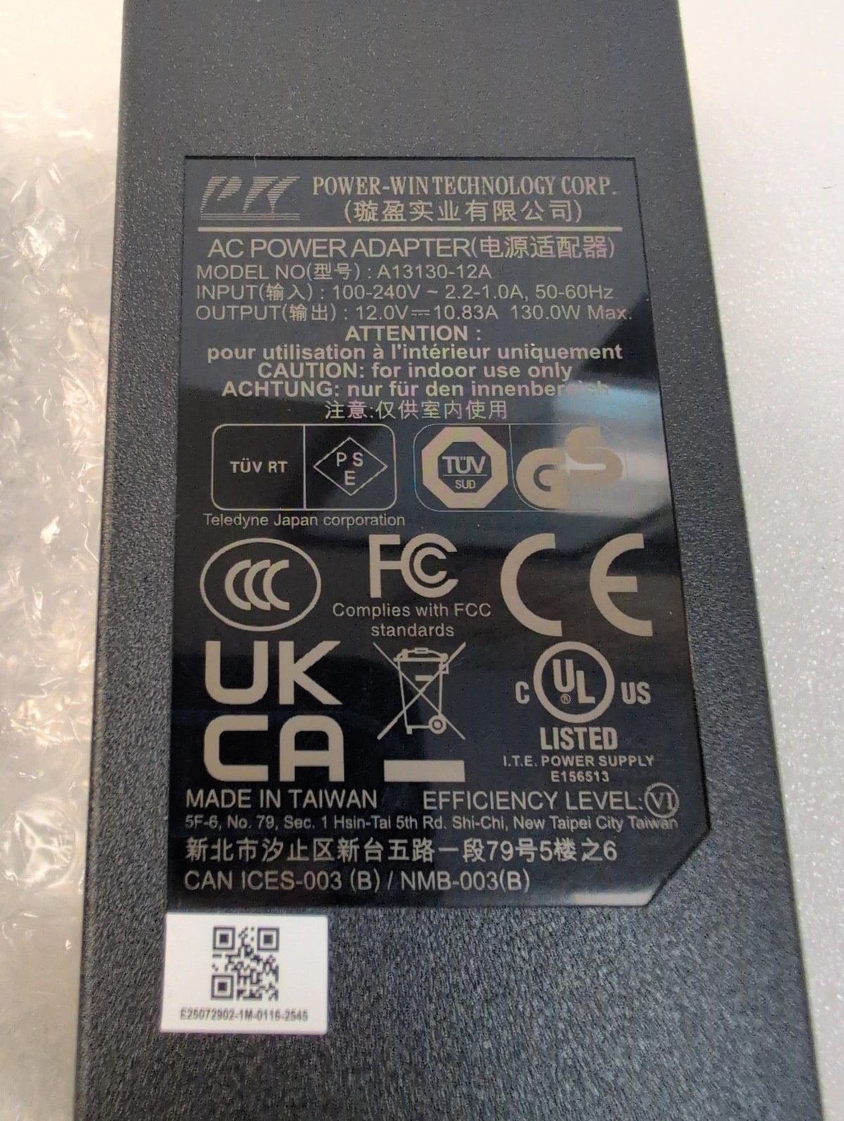 🎸 NEW Power-Win Technology A13130-12A AC Adapter 12V 10.83A 130W Power Supply
