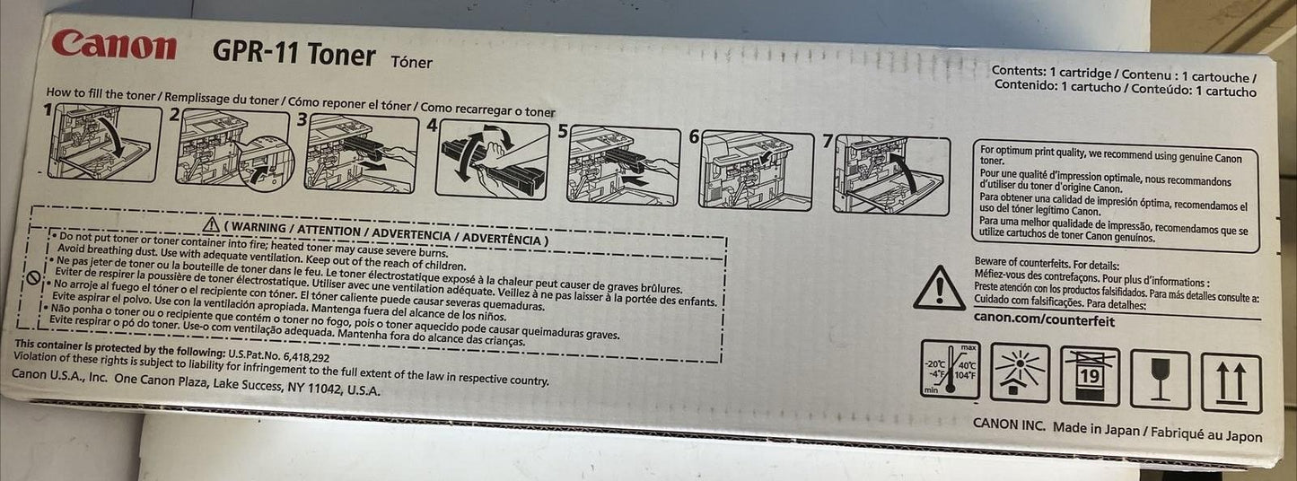 (New Sealed) GPR-11 Toner Yellow For C3200 / C3220G / C3220 / C3220N 7626A001 ~