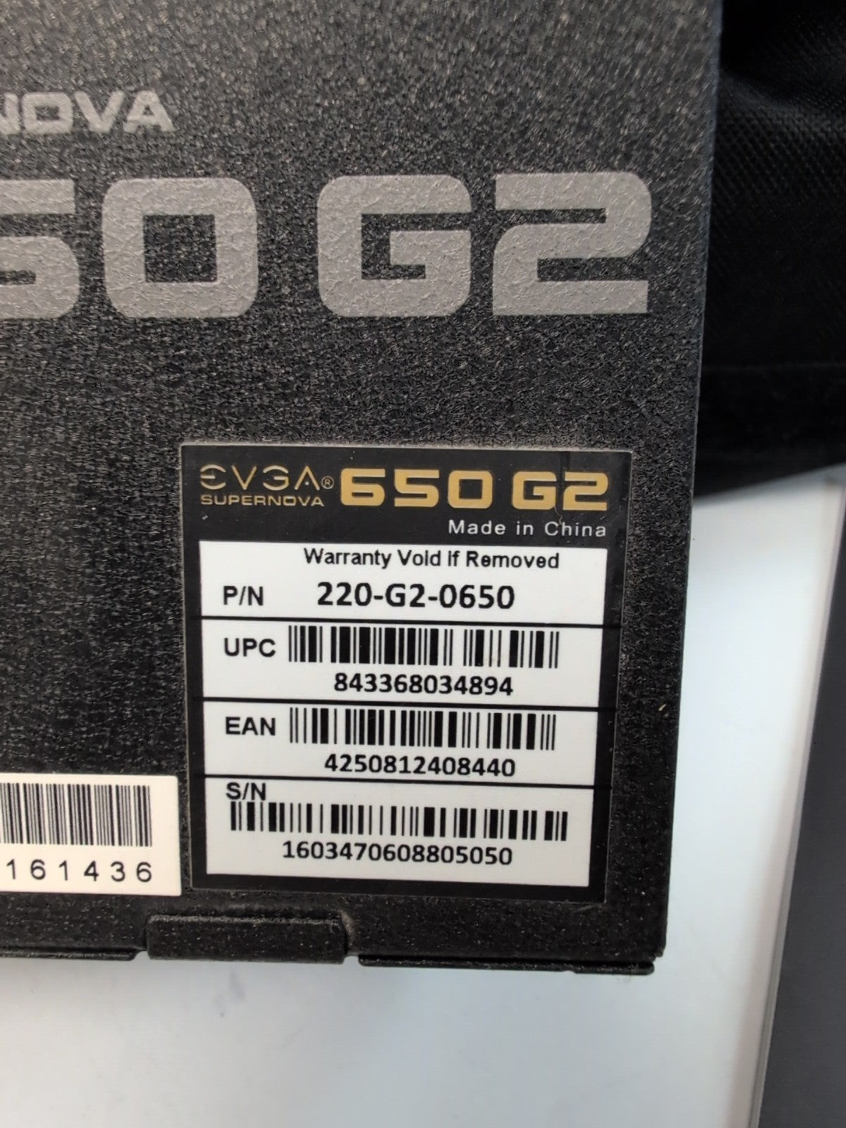 🔥 EVGA SuperNOVA 650 G2 650W 80+ Gold ATX Power Supply With All Cables & Box -