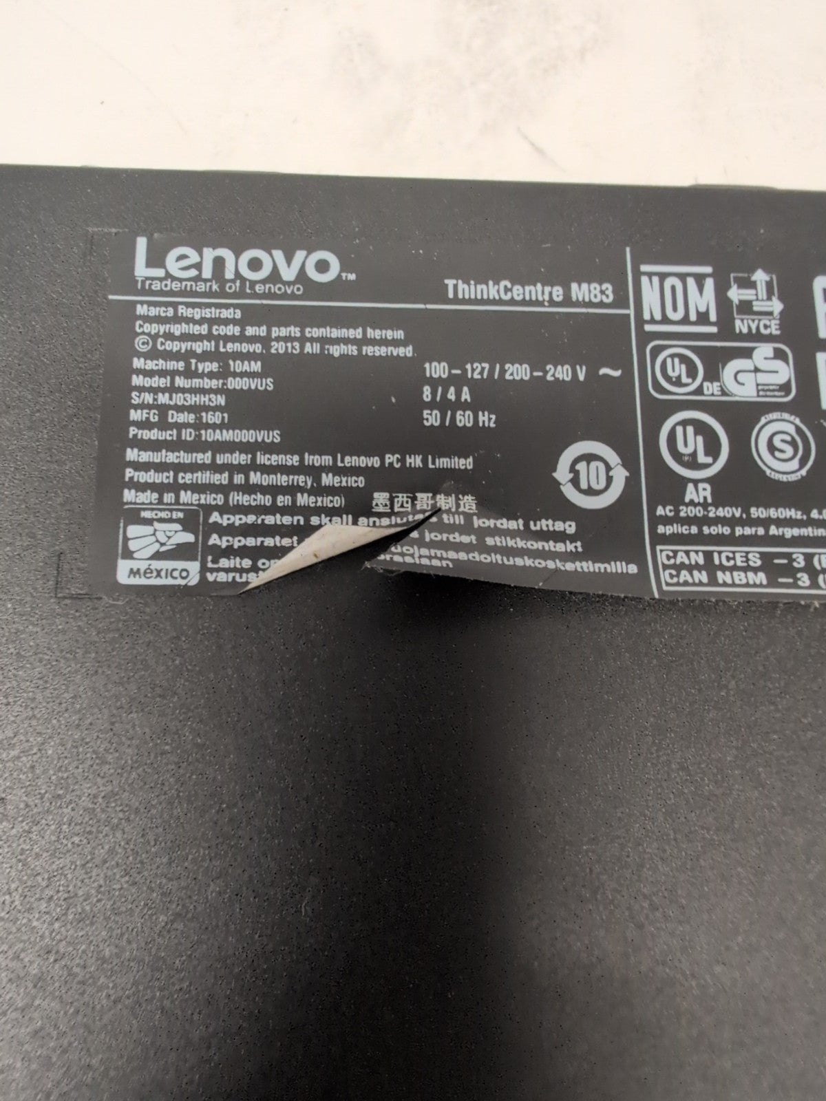 🔥 NICE Lenovo ThinkCentre M83 SFF PC  i5-4590 CPU/16GB RAM/480GB SSD / win10 -