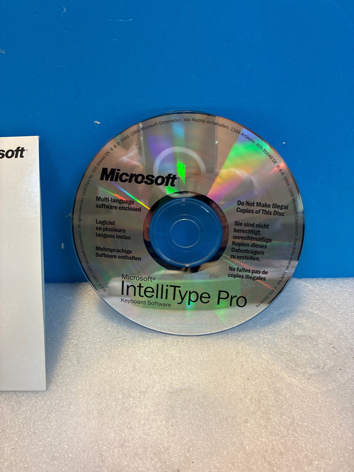 🔥 Microsoft IntelliType Pro Keyboard Software X05-35649 CD-ROM Multi-language